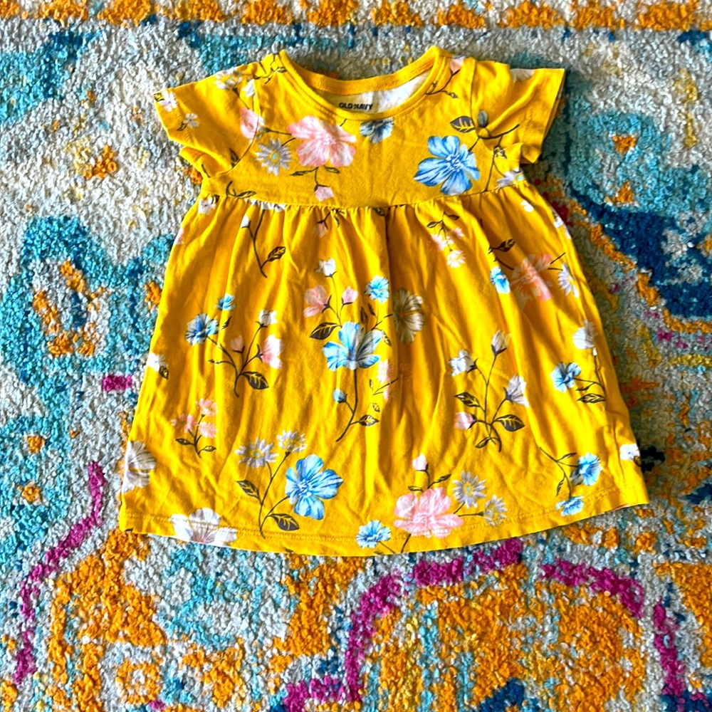 Yellow floral top